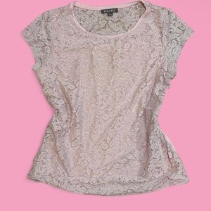 Women's Pink Lace Top